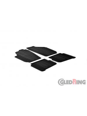 Original Gledring Passform Fußmatten Gummimatten 4 Tlg. - Volkswagen VW Polo 2003-2008
